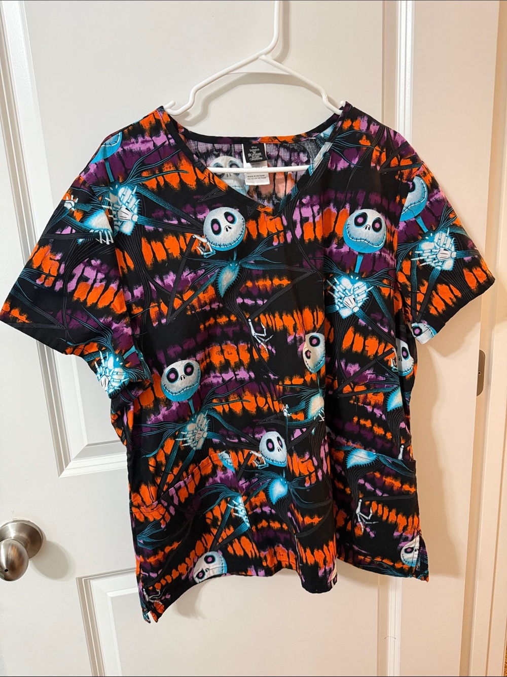 Disney Tie-Dye The Nightmare Before Christmas Scrub